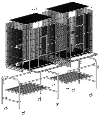 GD Rival stuevoliere 165x54x158 cm