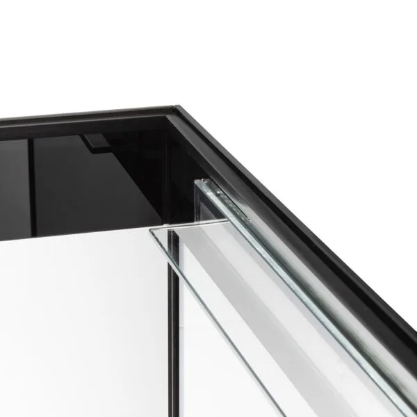 Glossy akvarie Cube 50x50x63 cm 135 L Sort