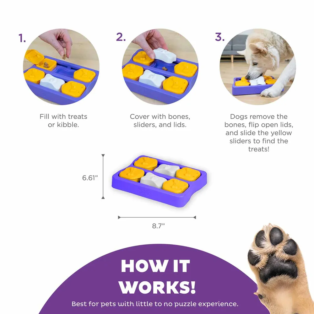Dog Brick Aktiveringslegetøj Niveau 2 - Medium