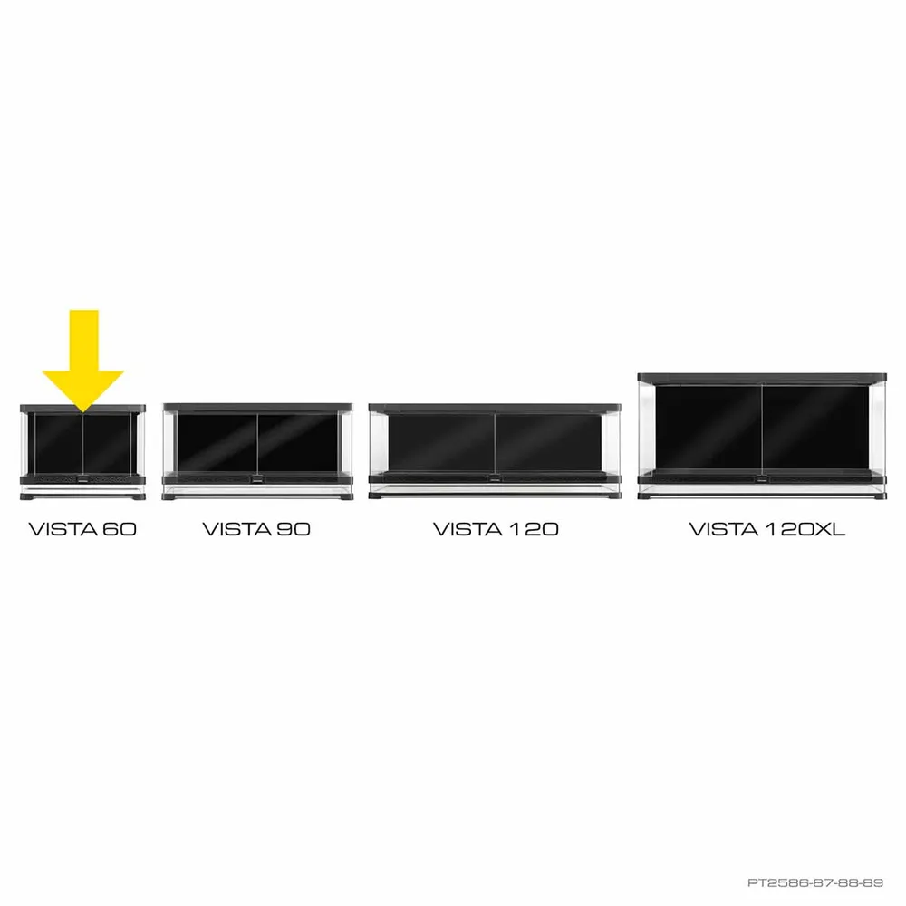 Exoterra Glas Terrarium Vista 60 Buet rude