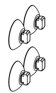 AquaEl Sugekop d=24 4 stk. til FAN Mini, Micro,Mini,1+,PAT,TURBO og Cirkulator 500