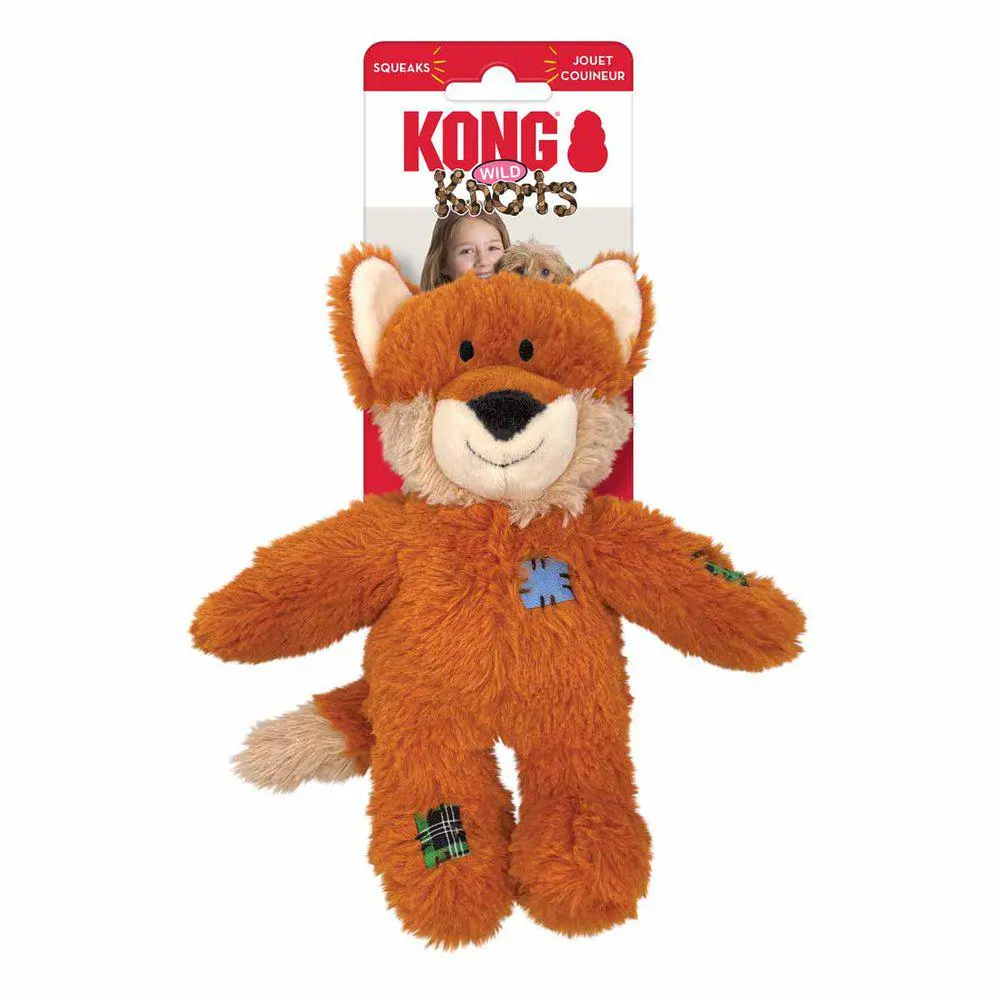 KONG Wild Knots Fox S/M 24x19x7,5 cm - ræv bamse til hunde