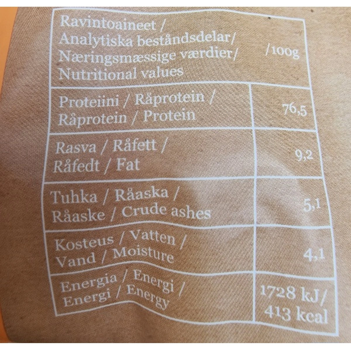 MUSH VAINU Hundesnack Okselunge 140 g - naturlige træningssnacks