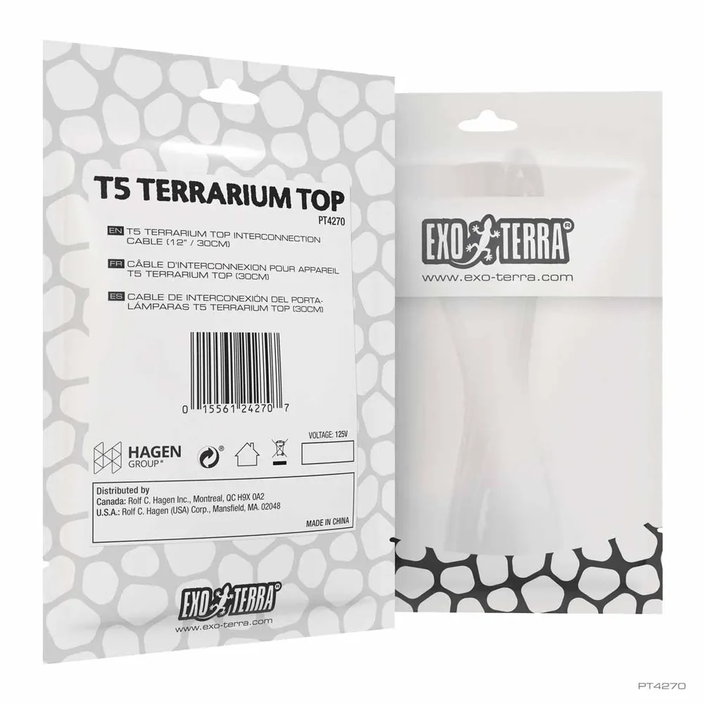 Exo Terra T5 Terrarium Top - 30 cm Interconnection Cable