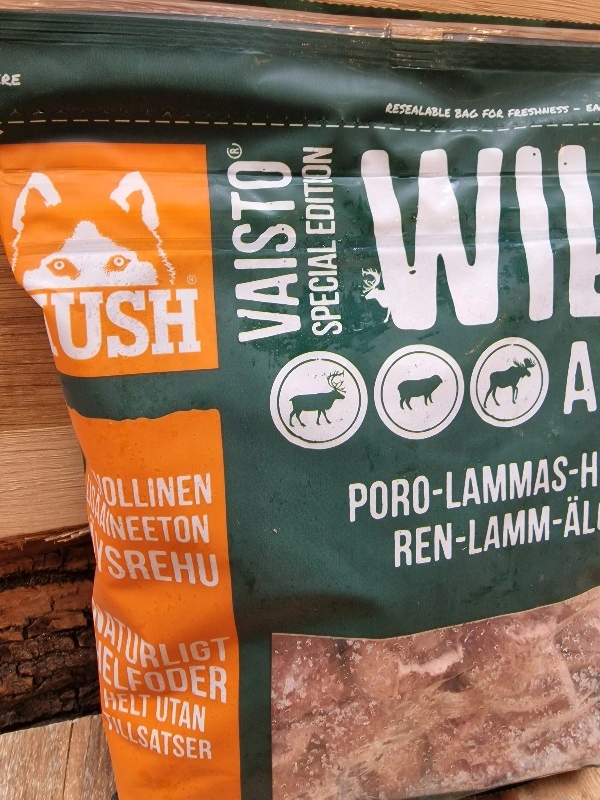 MUSH Vaisto Mørkegrøn Wild rensdyr lam elg til hund 800 g