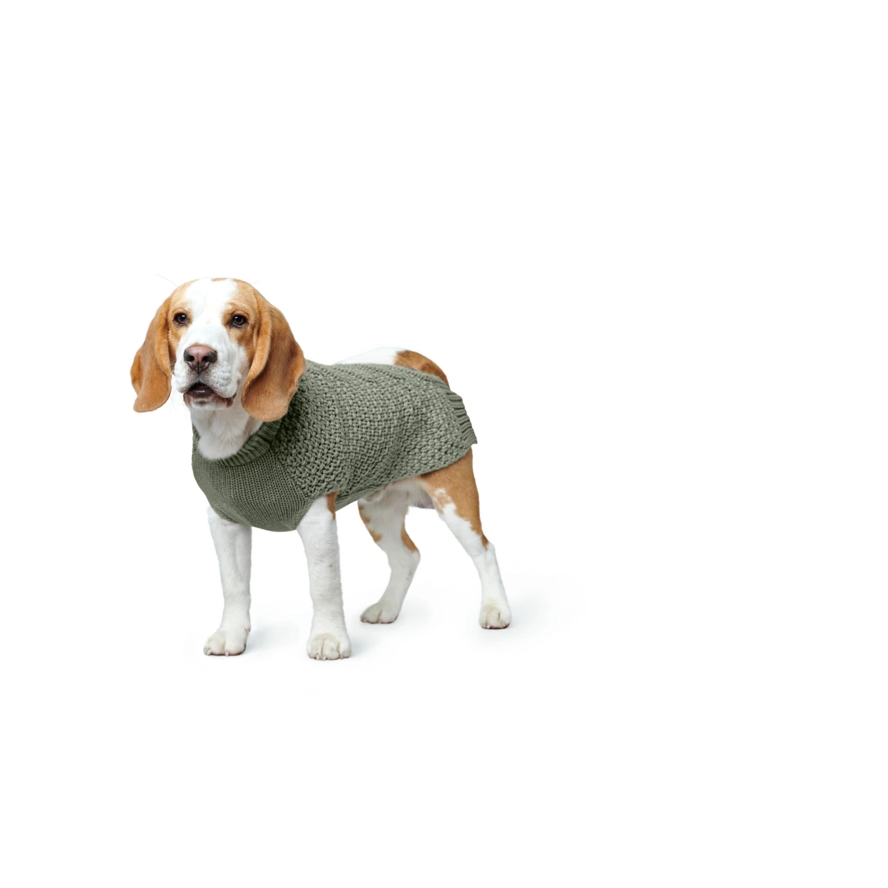 Hunter Malmø hundesweater Khaki str 50 - varm og blød komfort