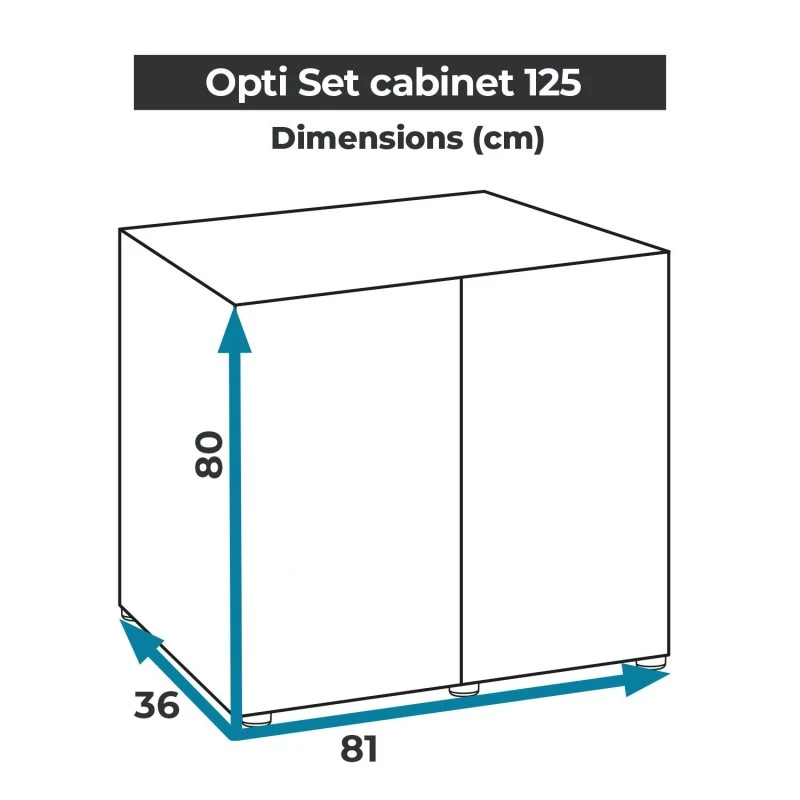 AquaEl Cabinet Optiset 125 Sort