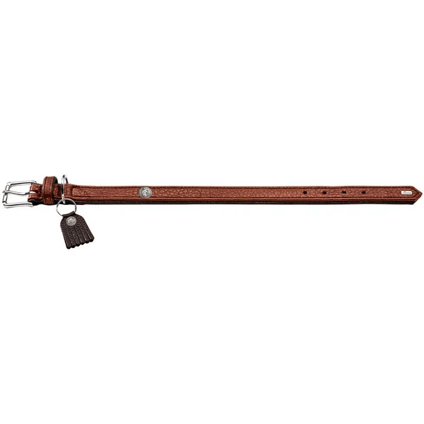 Hunter Cody 45 Cognac Mørkebrun hundehalsbånd - 33-39 cm