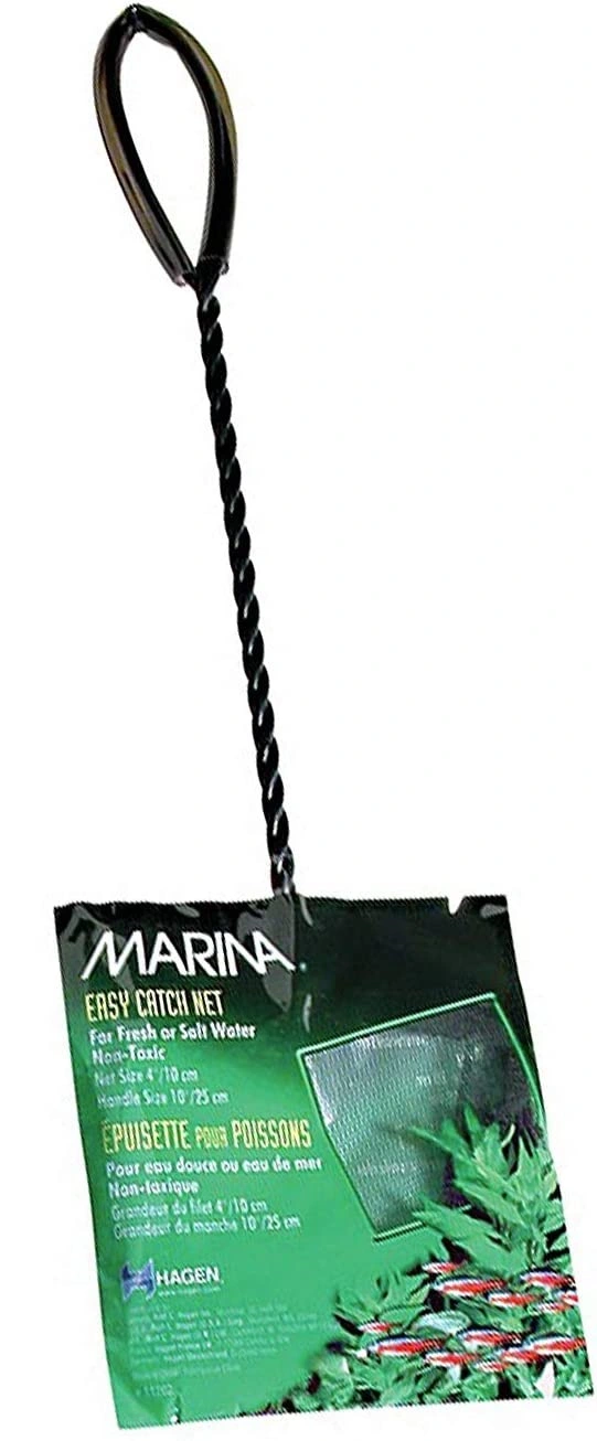 Hagen Fiskenet grovmasket 10 cm Sort