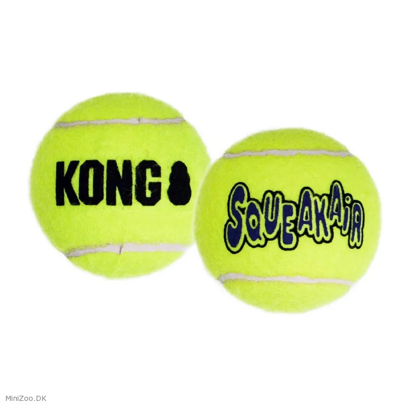 KONG Tennisbold Stor 8 cm med pivlyd - robust hundebold