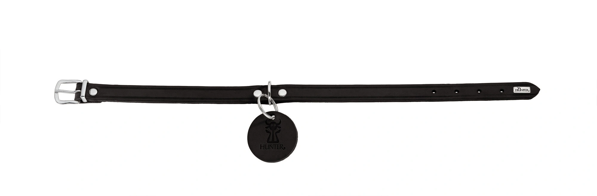 Hunter Aalborg Sport Sort 42 hundehalsbånd - 32-38 cm