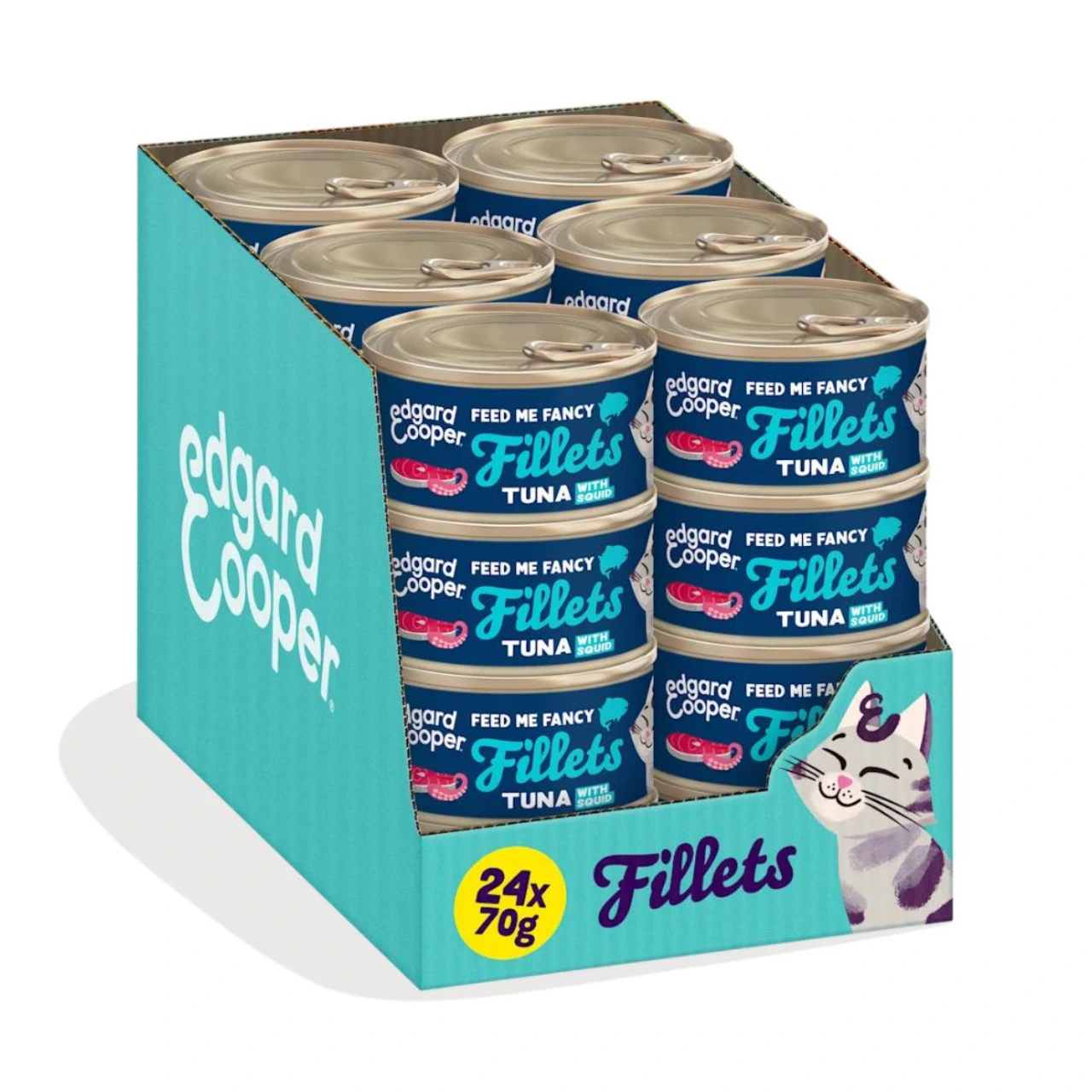 Edgard & Cooper kattefilet med tun og blæksprutte 70 g