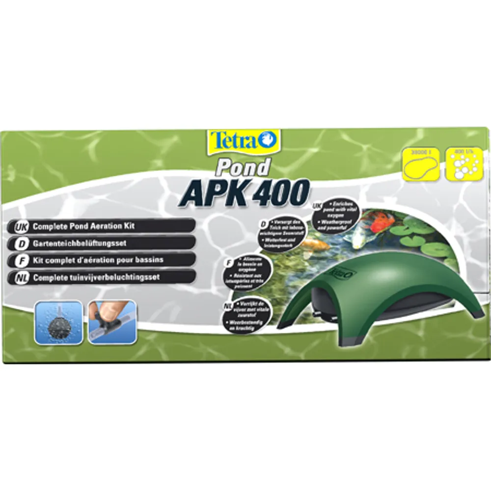 Tetra Pond Isfrisæt Luftpumpe Apk 400 2 udgange 400 l/t