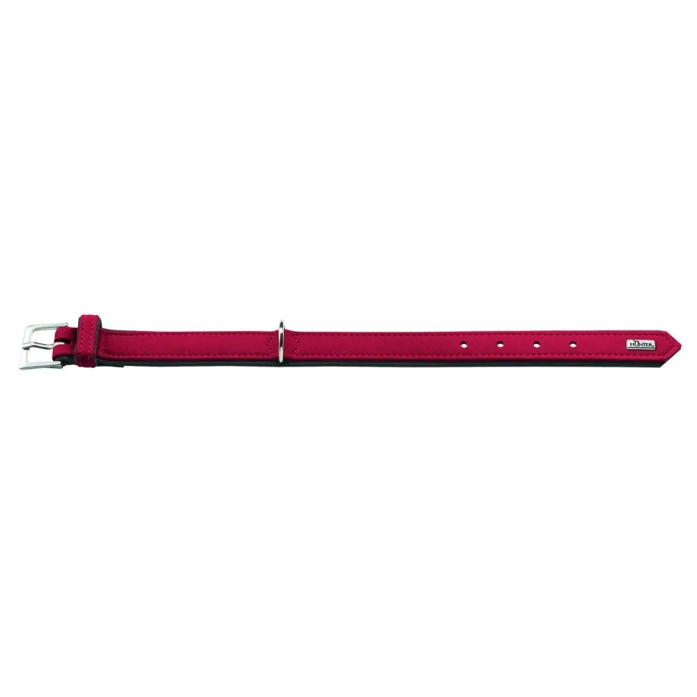Hunter Softie hundehalsbånd 50 cm rød - 36-44 cm indstilling