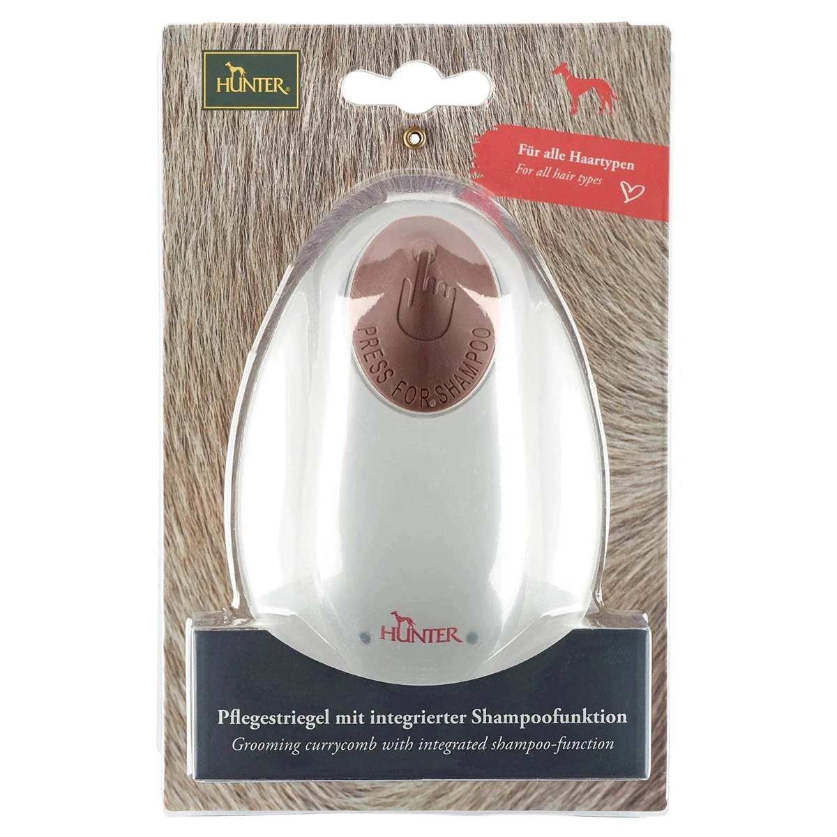 Hunter strigle med shampoo funktion