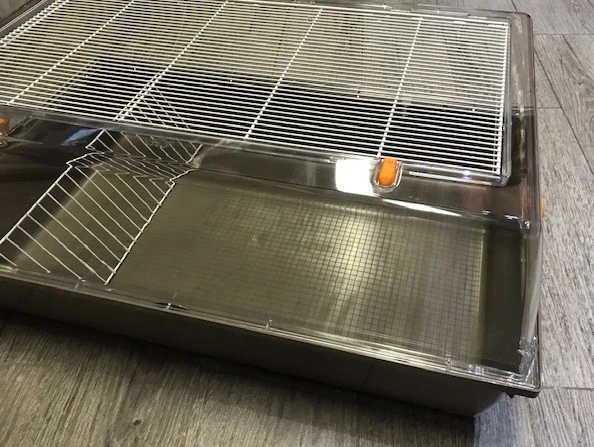 Tamburino Hamsterbur grå/brun bund