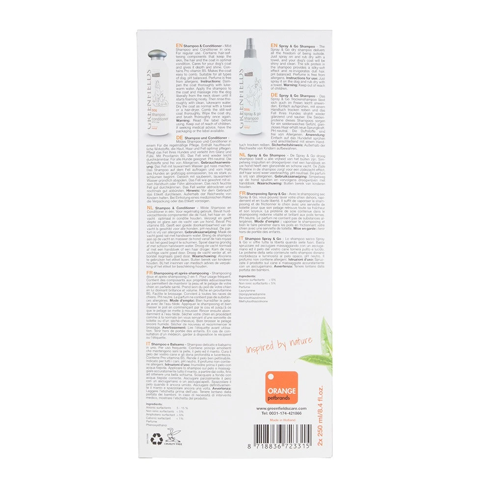 Greenfields Shampoo Spray and Go 270 ml