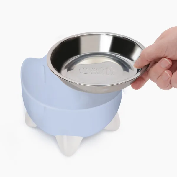 Catit PIXI Kombo sæt Blå (Foder skål og drikkefontene)