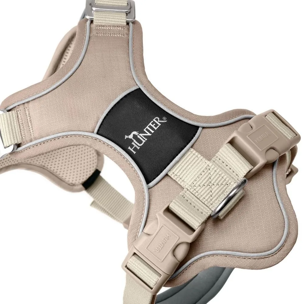 Hunter Divo Up hundesele S beige just mave 45-56 cm - Rolig påtagning og stabil komfort