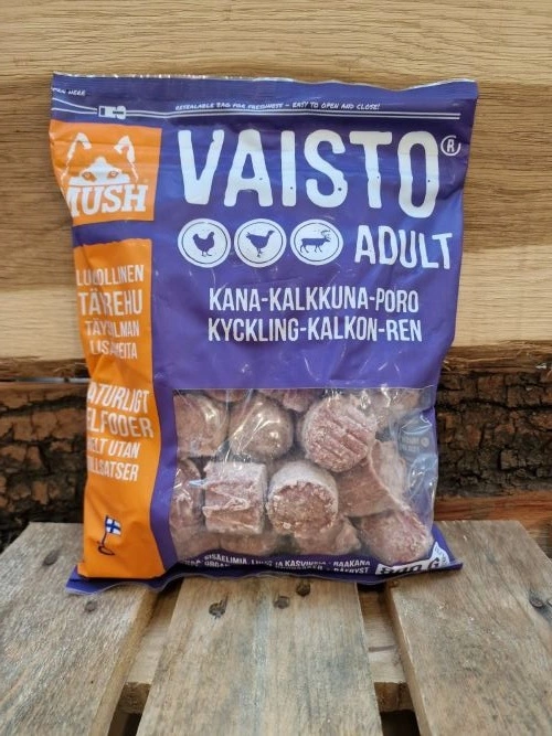 MUSH Vaisto Lilla Kylling Kalkun Rensdyr 800 g - Naturligt hundefoder