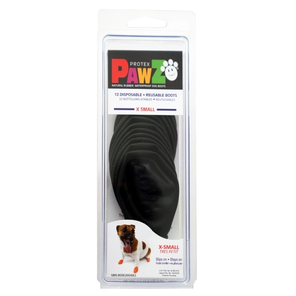 Pawz hundesko X-Small sort 5,1 cm