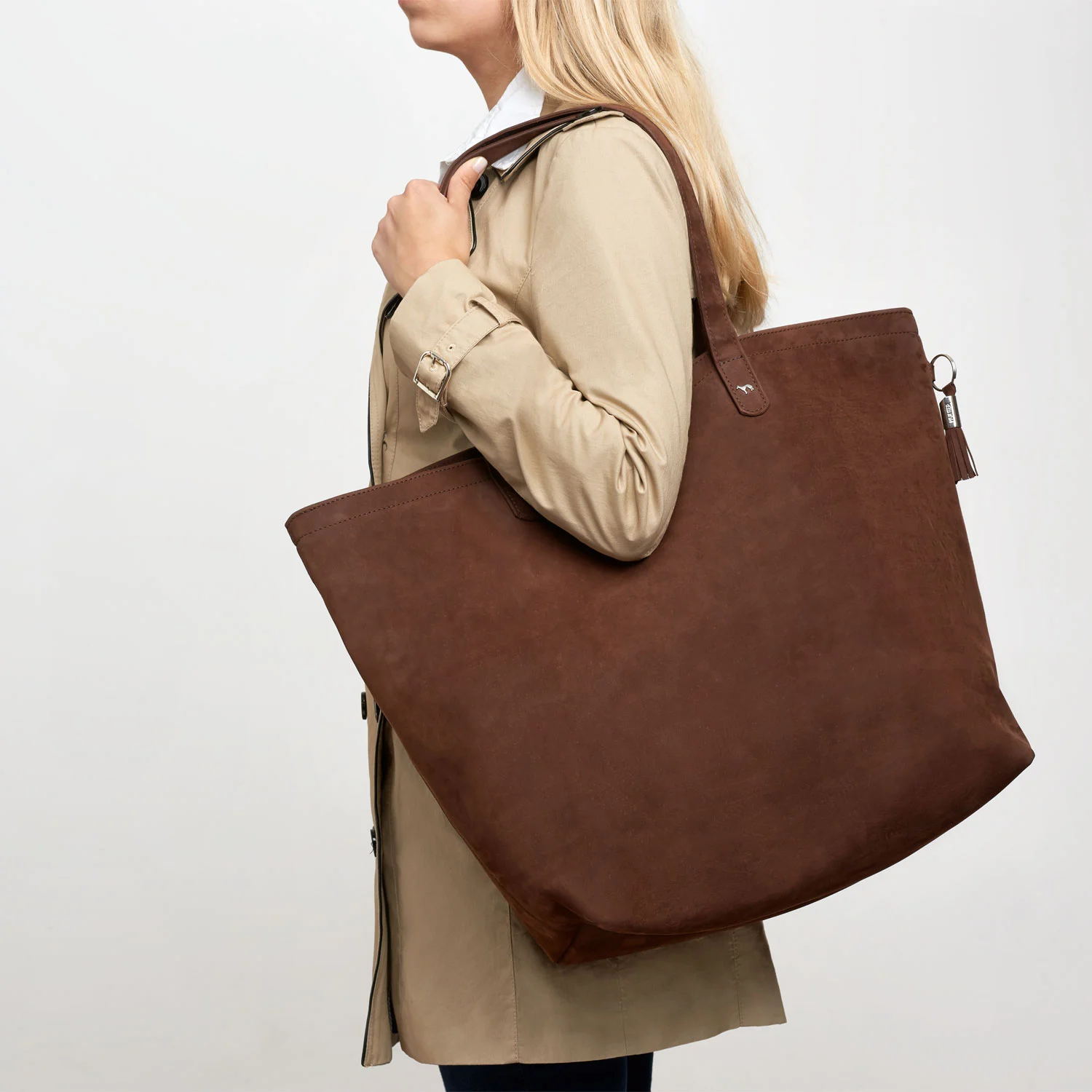 Shopper Skuldertaske Pisa Mørkebrun