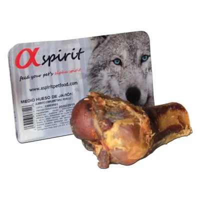 Alpha Spirit Skinkeben Halv - naturlig hundesnack, 1 stk