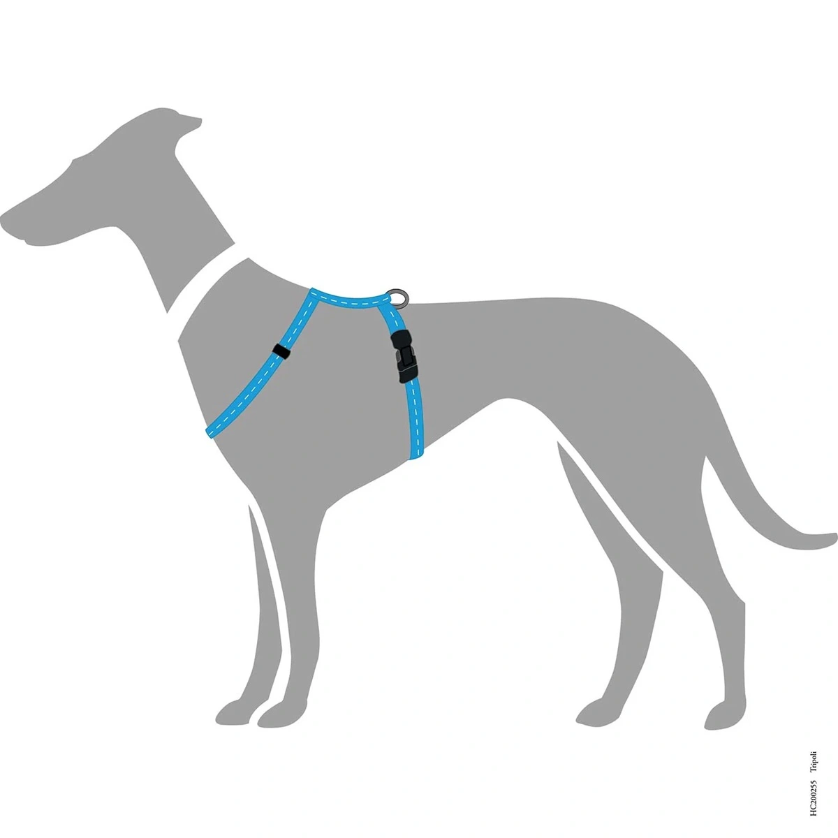 Hunter Hundesele Tripoli Lyseblå XXS