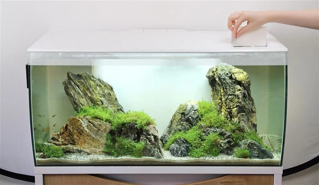 Fluval Flex akvarium 123 Liter Hvid