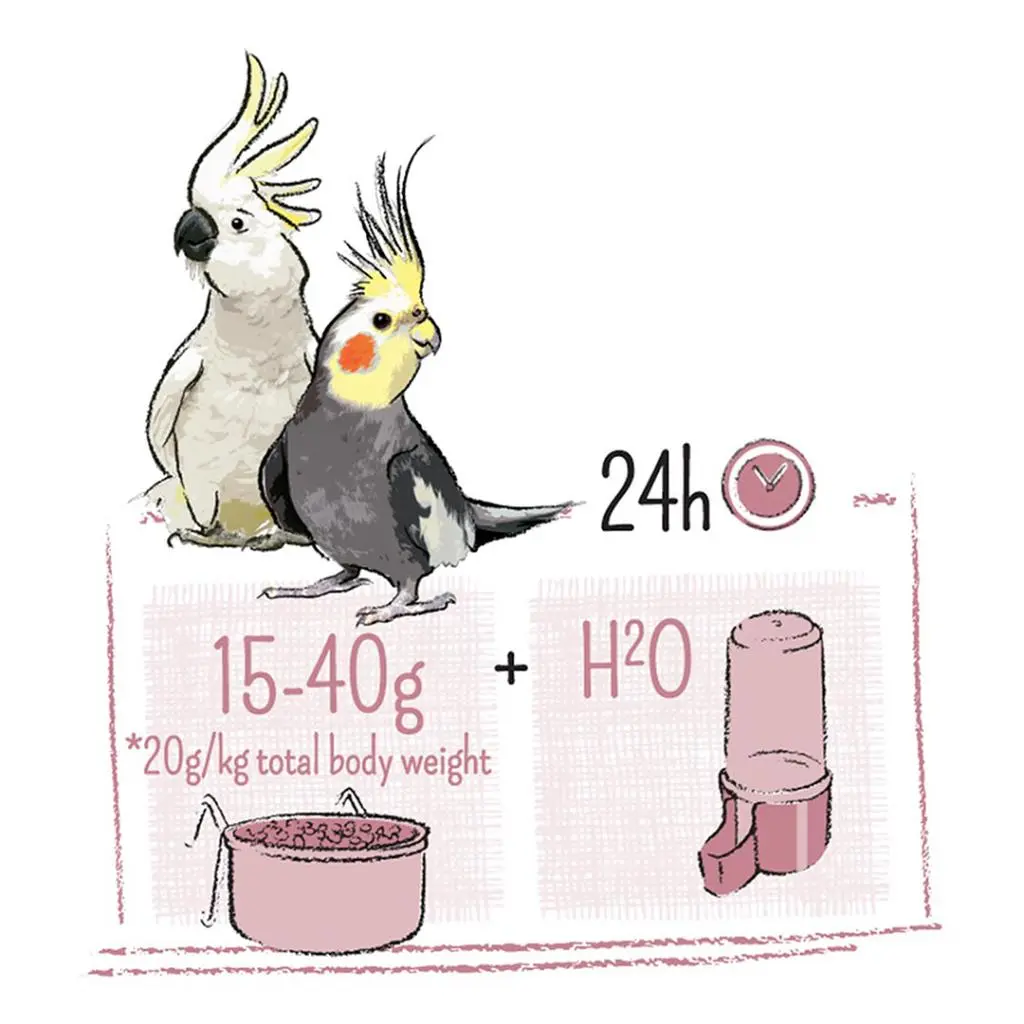 Puur Parakit og kakaduefoder 2 kg