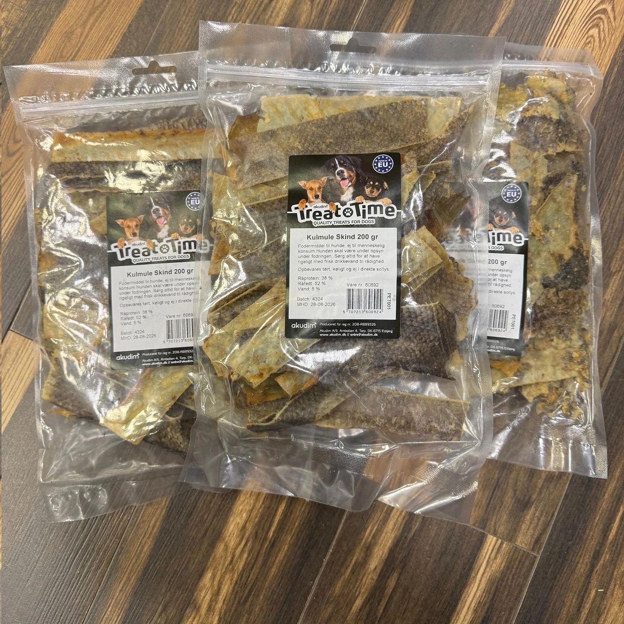 Treattime Kulmule Skind 200 g - Naturlige hundesnacks