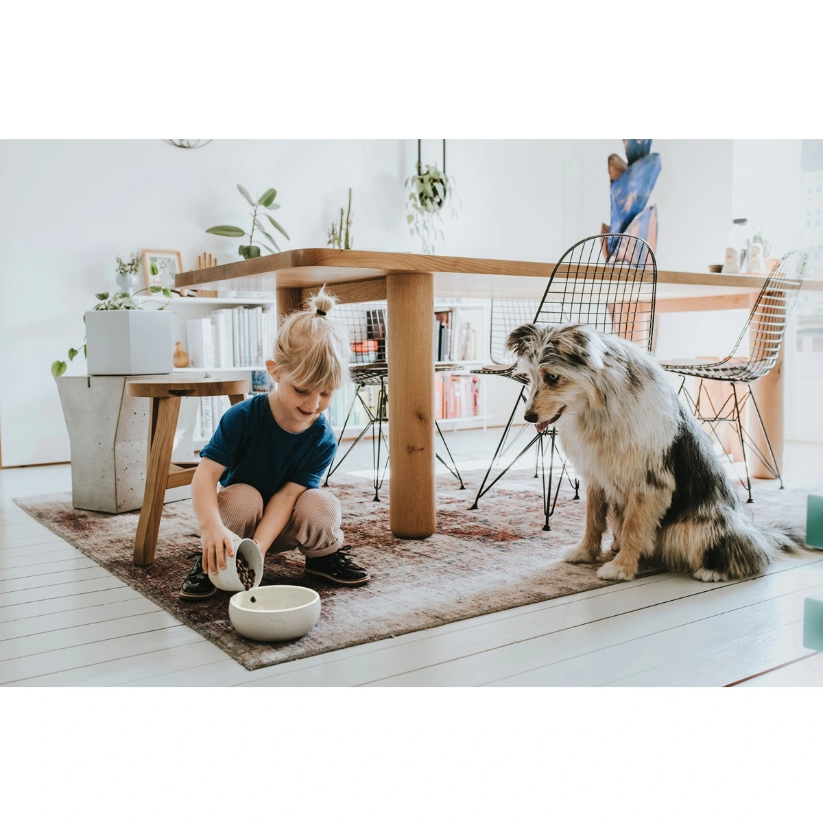 Hunter keramik Lund hunde skål 550 ml Beige