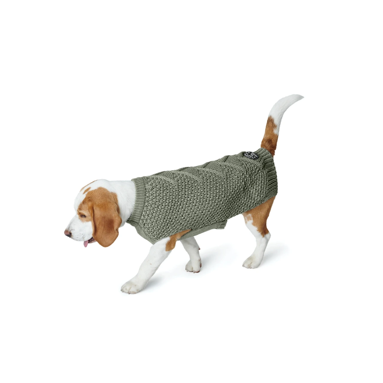 Hunter Malmø hundesweater Khaki str 50 - varm og blød komfort