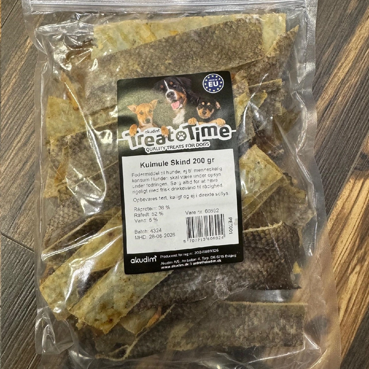 Treattime Kulmule Skind 200 g - Naturlige hundesnacks