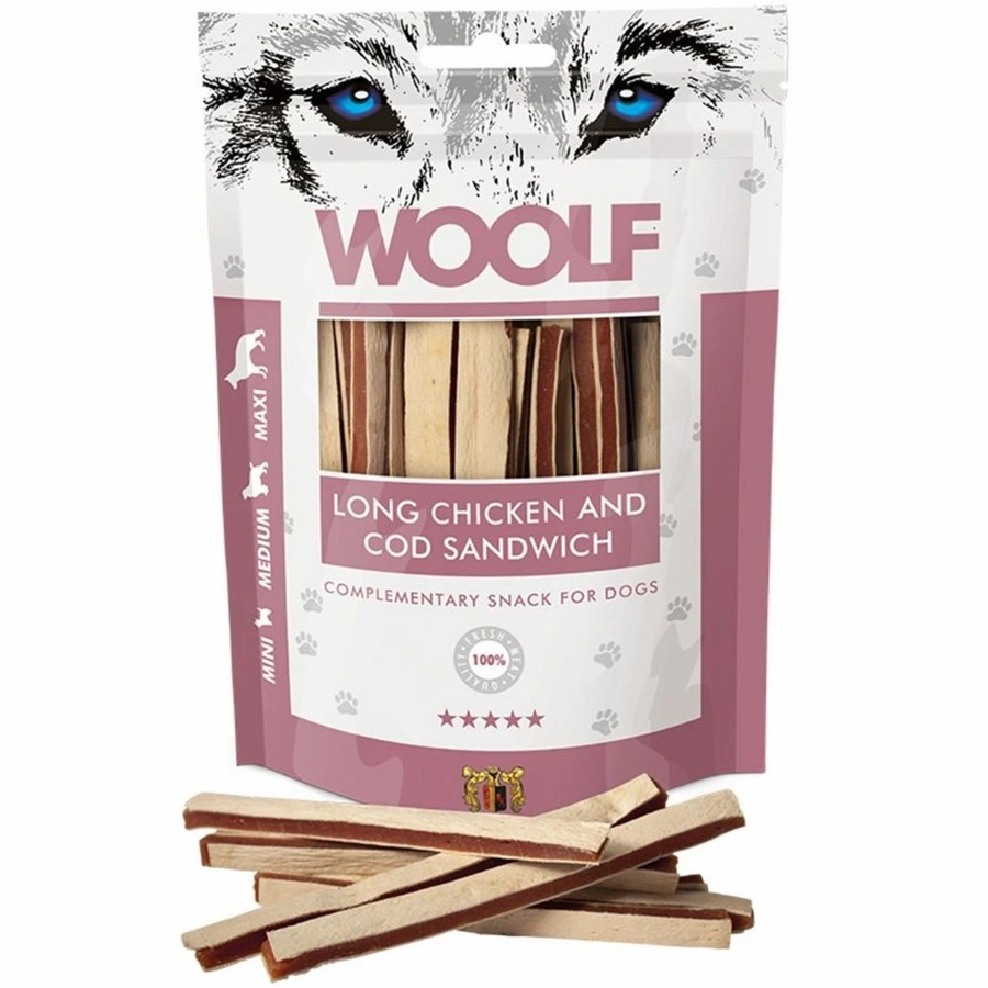 Woolf Hundesnack Kylling og Torsk Lang Sandwich