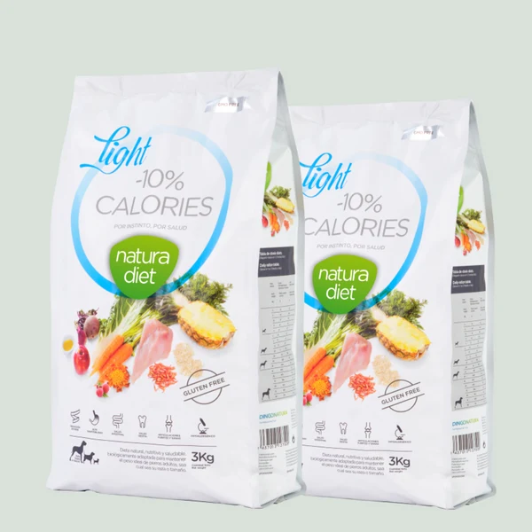 Natura Diet Light -10% kalorier hundefoder 3 kg - tørfoder til steriliserede hunde