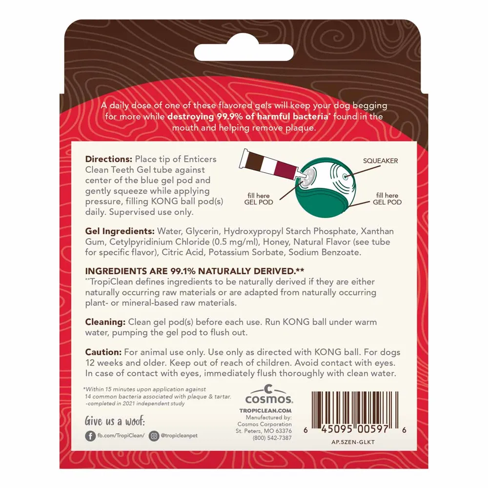 KONG Dental Ball gel refill 3 pack