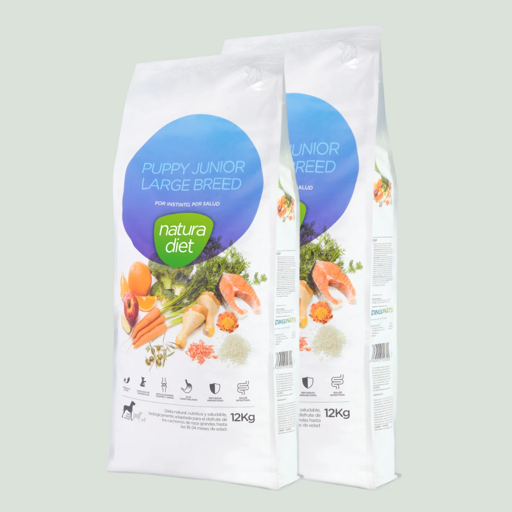Natura Diet Puppy Large Breed Hvalpefoder 12 kg - Sund vækst til store racer