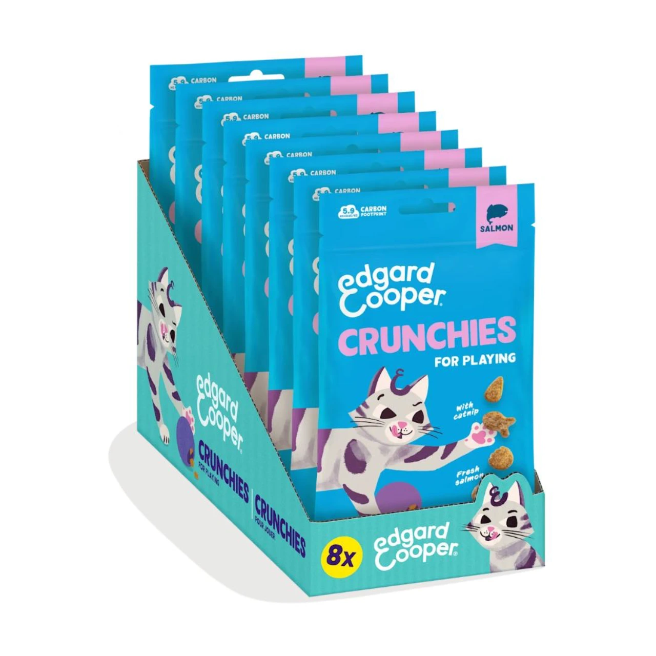 Edgard & Cooper Crunchies kattegodbidder med laks 50 g