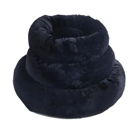 KW Fluffy Donut hundeseng Ø 60 cm TILBUD Sort