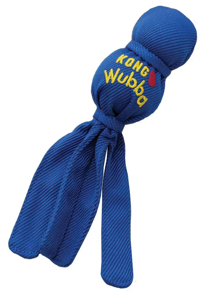 KONG Wubba Small 34 x 8 x 8 cm - interaktivt hundelegetøj med piv