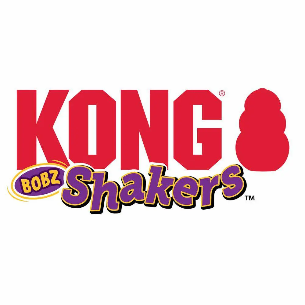 KONG Shakers Bobz Gris hundelegetøj - Fleksibel rysteleg og pivelyd