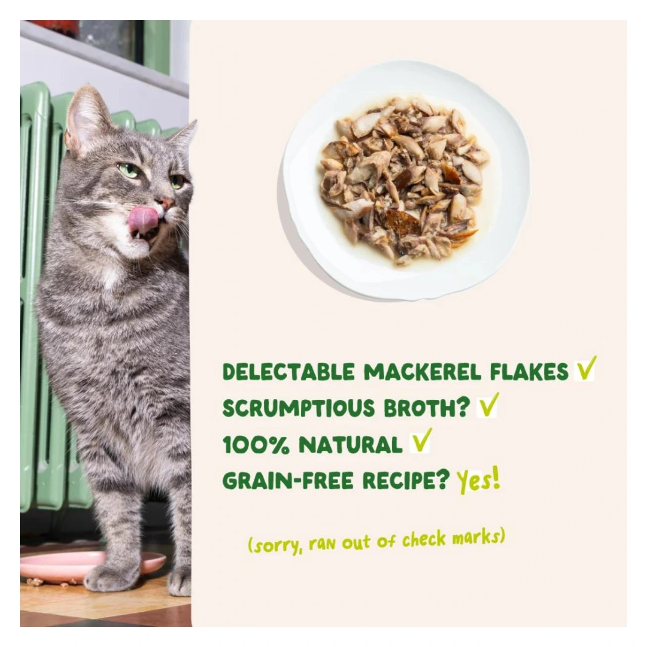 Edgard & Cooper kattefilet med makrel i bouillon 70 g