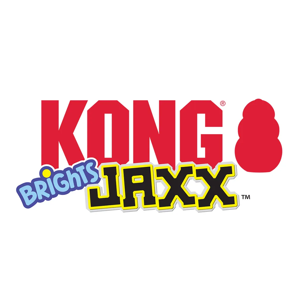 KONG Holiday Jaxx Brights Tug Ball Mix M - hundelegetøj 30,5 x 13 x 6,5 cm