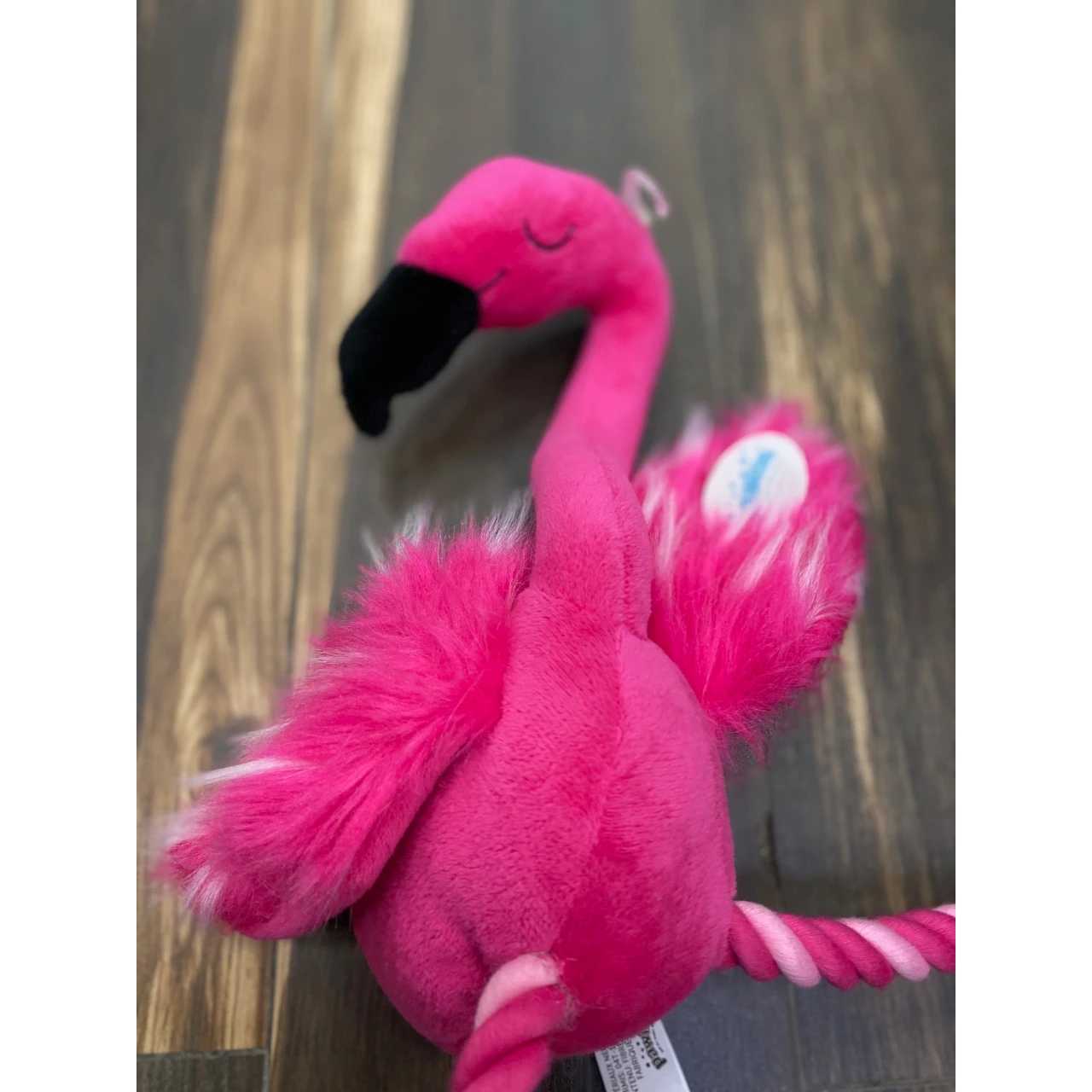 Pawise Flamingo Hundelegetøj med Reb - sjov bamse i plys