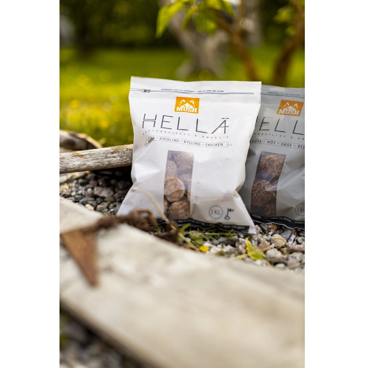 MUSH HELLÄ Kylling 1 kg - Naturligt råfoder til hunde