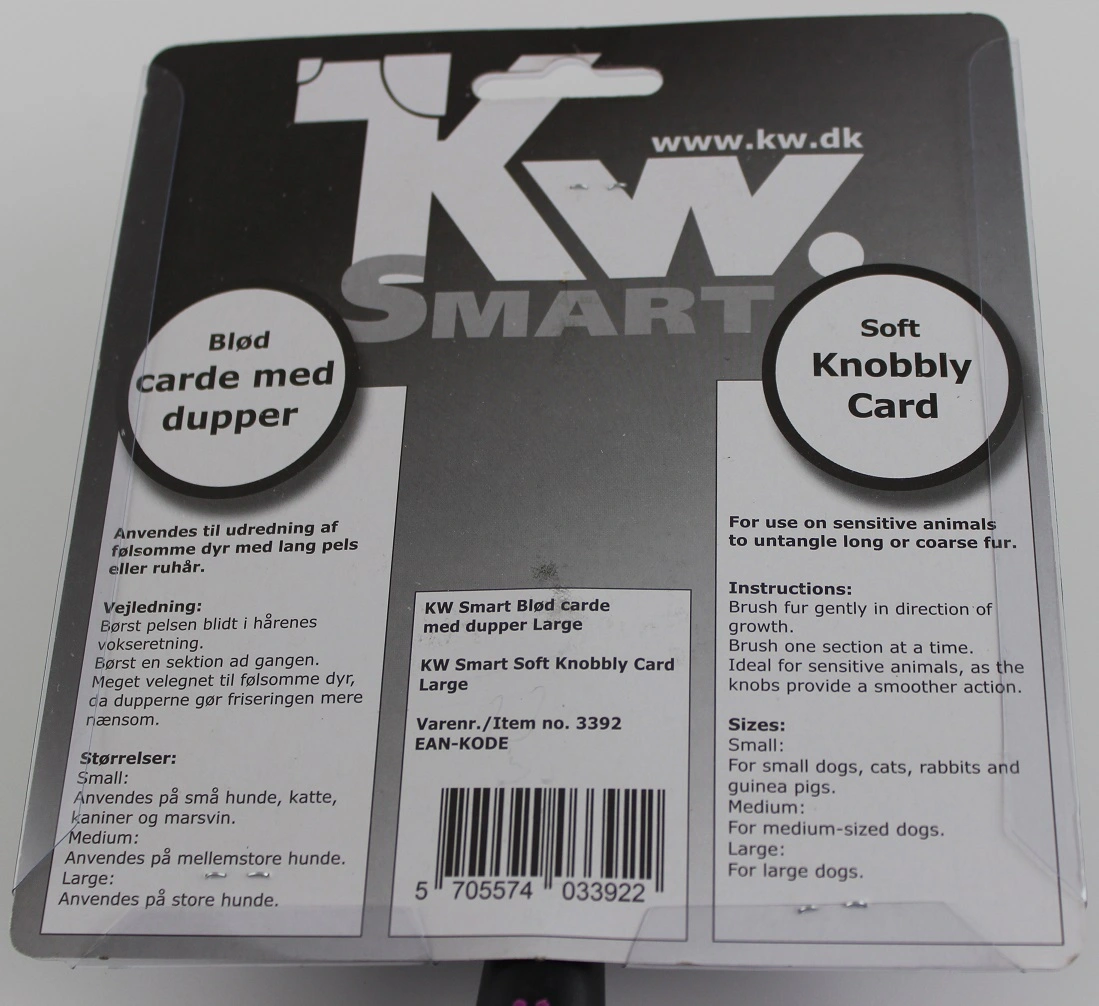 KW Smart blød carde med dupper stor
