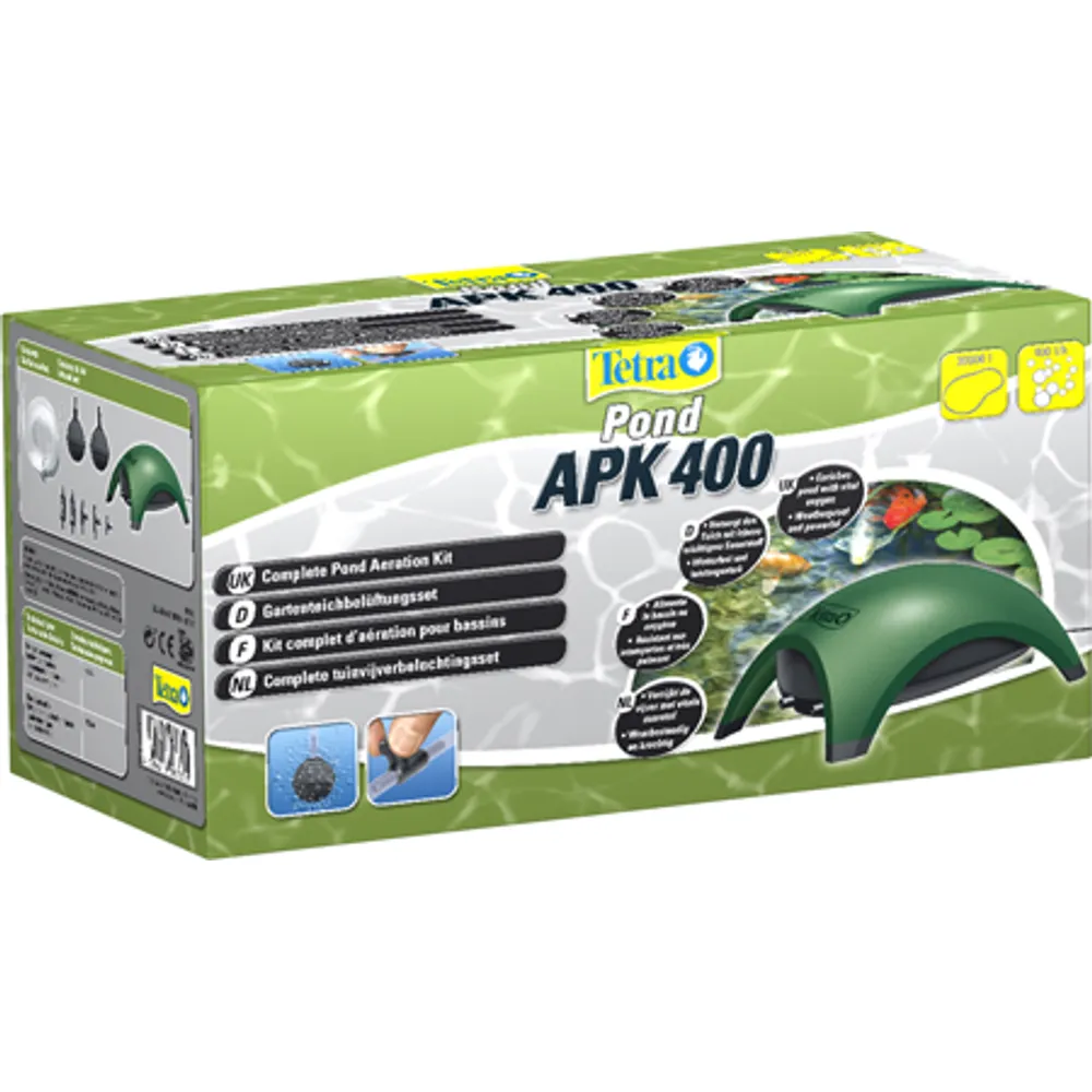 Tetra Pond Isfrisæt Luftpumpe Apk 400 2 udgange 400 l/t