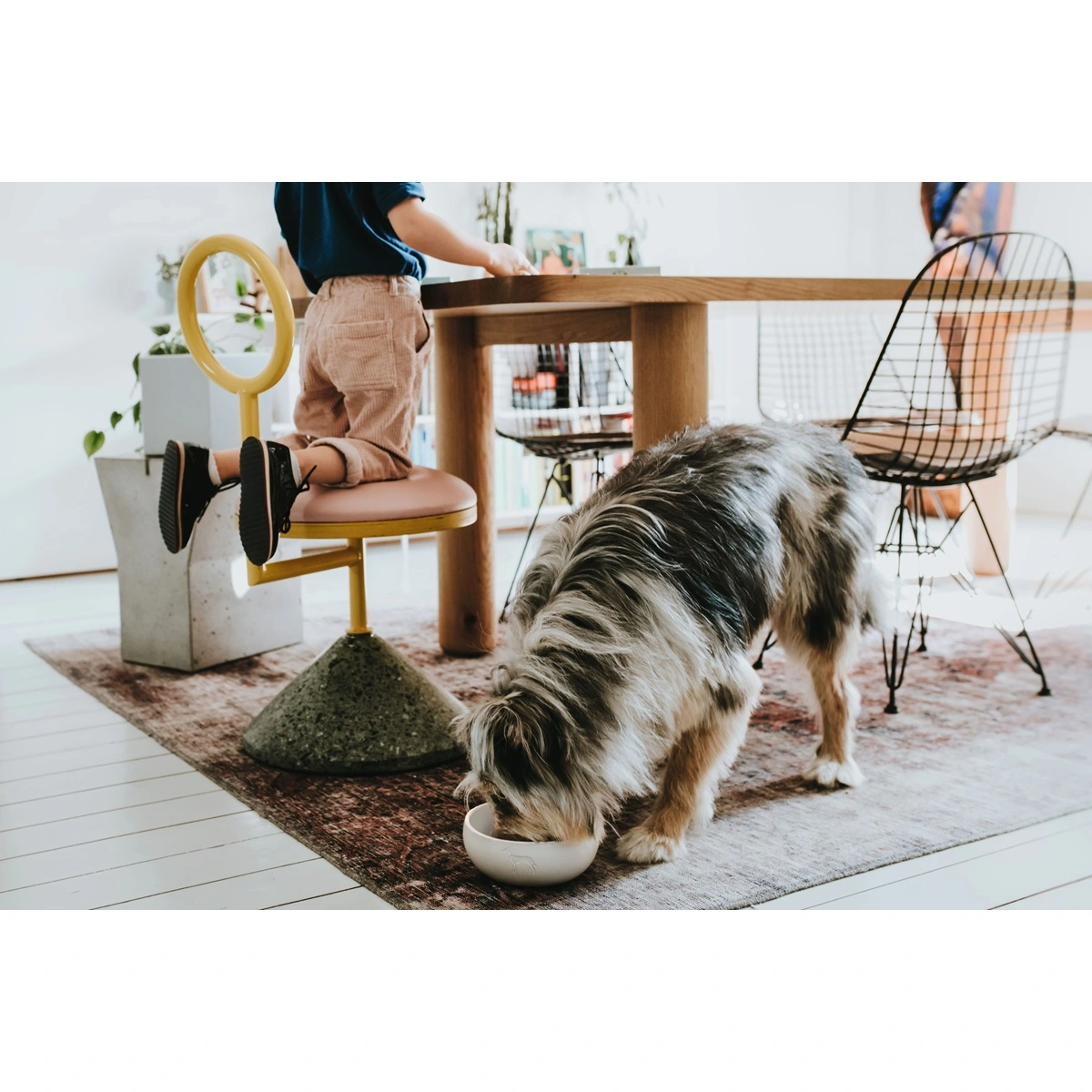 Hunter keramik Lund hunde skål 1500 ml Beige