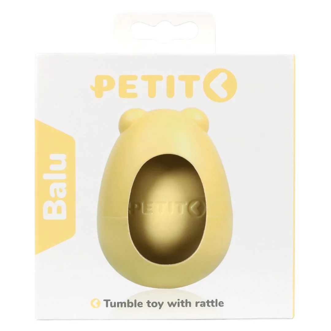 PETIT Hvalpelegetøj BALU Yellow 8x6x6 cm - nuttet bamse til små hvalpe